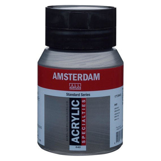 Amsterdam Acrylic 500ml 840 Graphite - theartshop.com.au