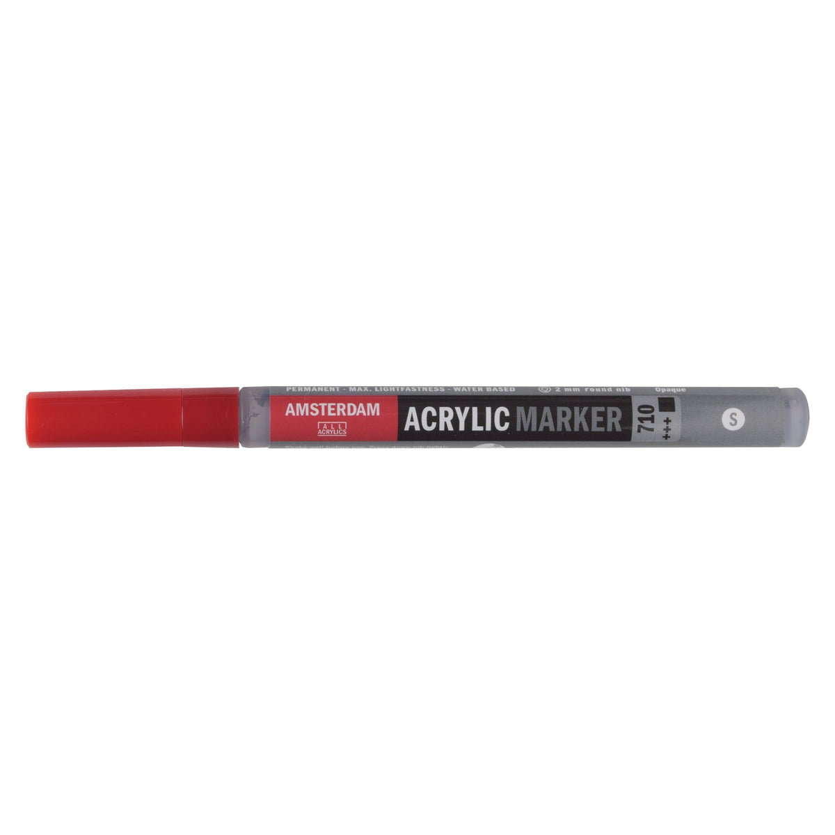 Amsterdam Acrylic Marker 710 Neutral Grey - Small 2mm Round Nib - theartshop.com.au