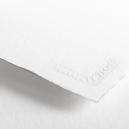 Arches Sheets 560 x 760mm Bright White 300gsm Hot Press Pkt 10 - theartshop.com.au