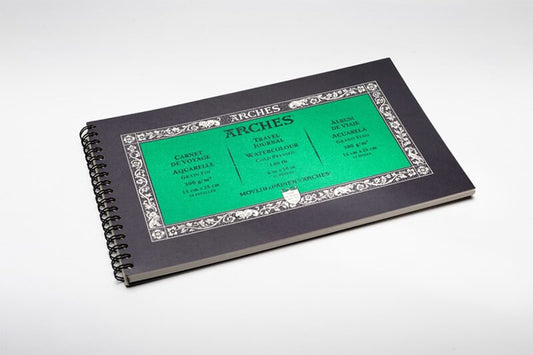 Arches Travel Journal Wire Bound 6 x 10" 300gsm Cold Pressed 15 sheets - theartshop.com.au