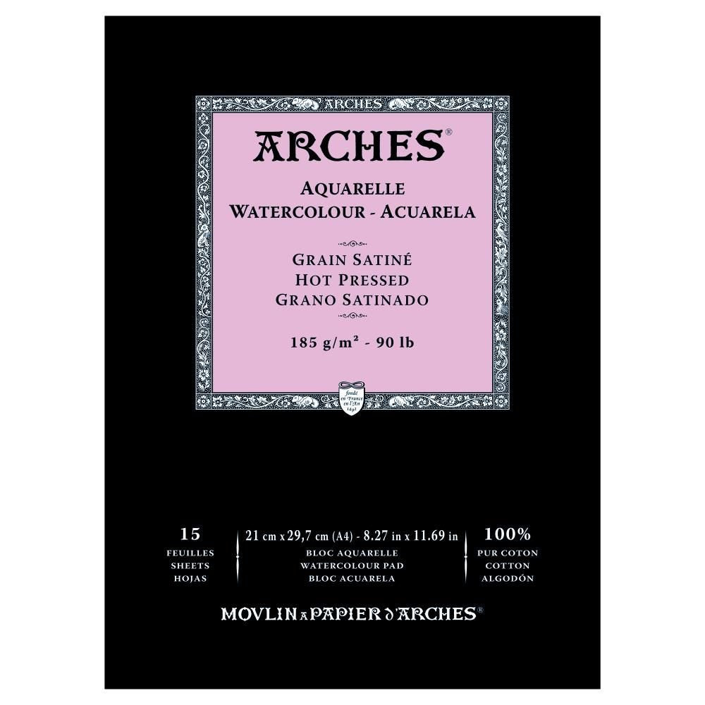 Arches Watercolour Pad HP, 15 Sheets A4 185gsm - theartshop.com.au