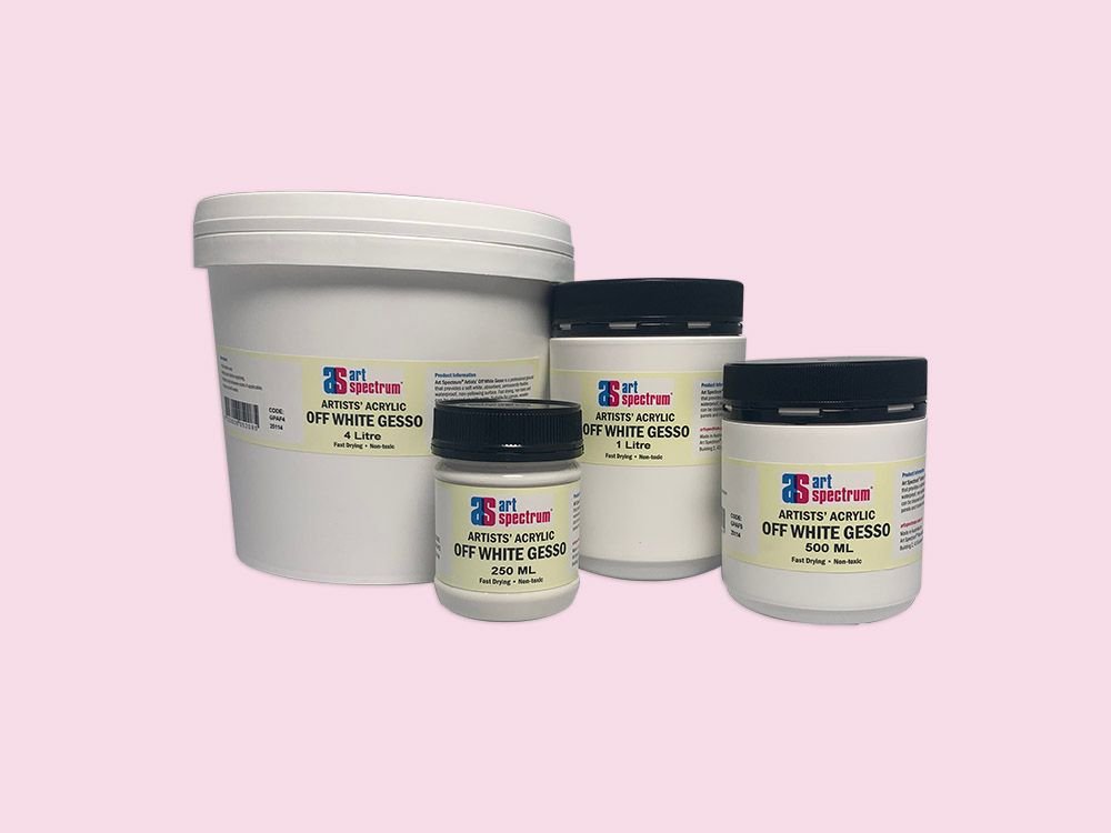 Art Spectrum Artist Quality Gesso 4 Litre Off White - theartshop.com.au