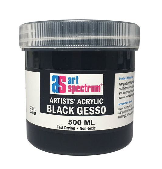 Art Spectrum Artists' Acrylic Black Gesso 500ml - theartshop.com.au