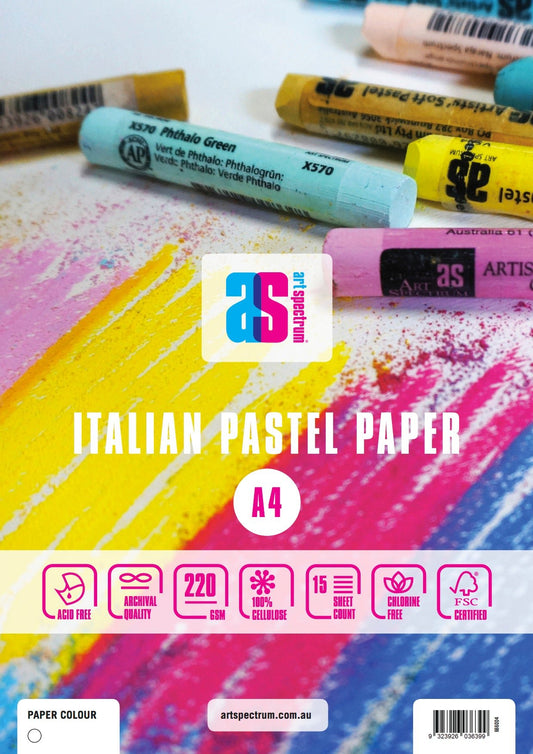 Art Spectrum Pastel Pad 220gsm A4 - White - theartshop.com.au
