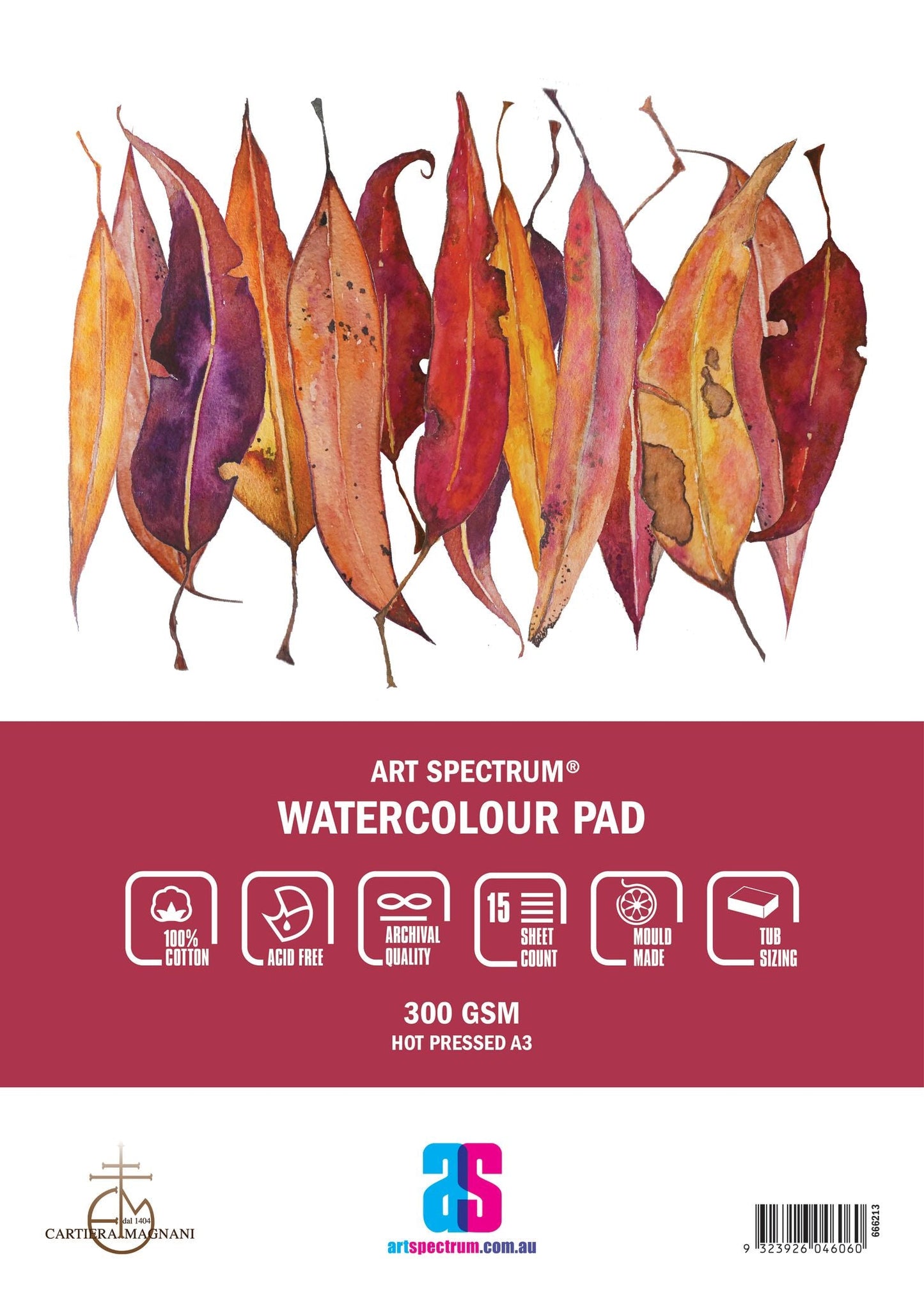 Art Spectrum Watercolour Pad 300gsm A3 Hot Pressed - theartshop.com.au