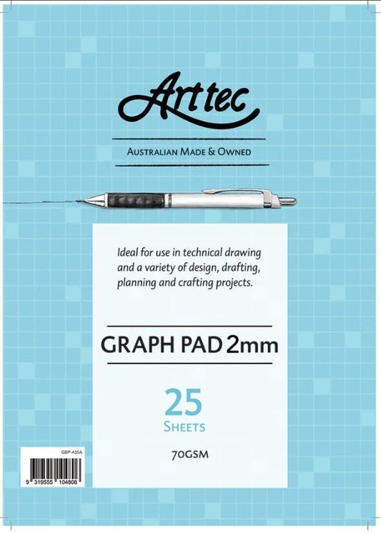 Arttec Graph Pad 70gsm 2mm A2 - theartshop.com.au