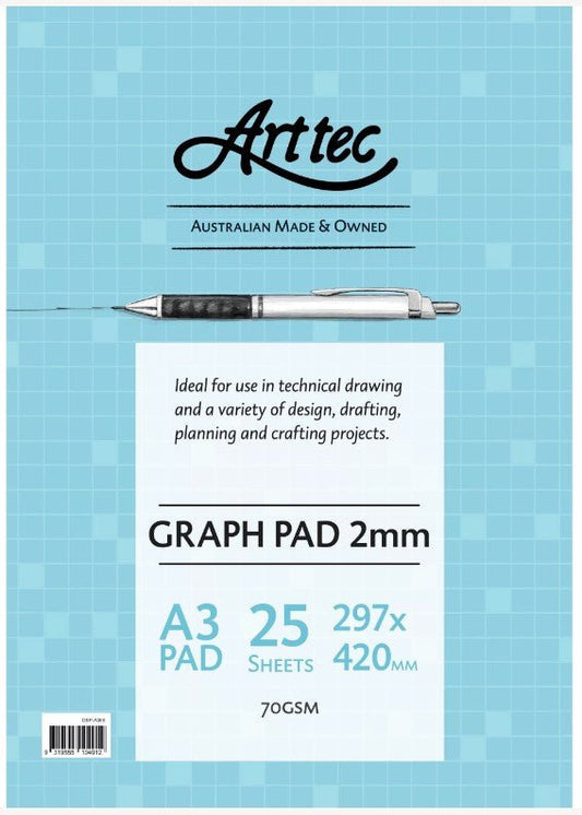Arttec Graph Pad 70gsm 2mm A3 - theartshop.com.au