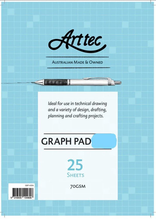 Arttec Graph Pad 70gsm 5mm A4 - theartshop.com.au