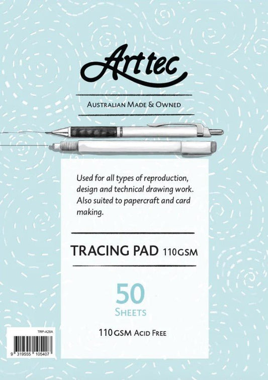Arttec Tracing Pad 110gsm A2 - theartshop.com.au