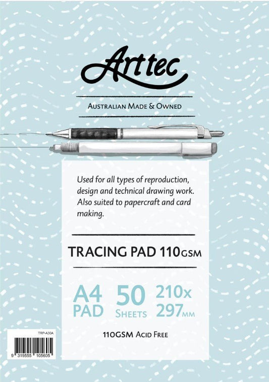 Arttec Tracing Pad 110gsm A4 - theartshop.com.au