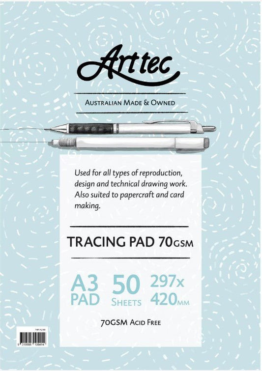 Arttec Tracing Pad 70gsm A3 - theartshop.com.au