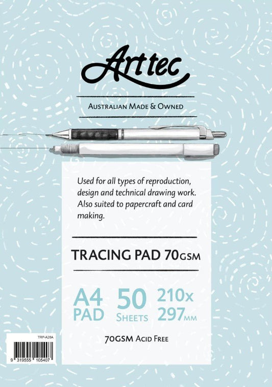 Arttec Tracing Pad 70gsm A4 - theartshop.com.au