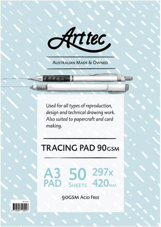 Arttec Tracing Pad 90gsm A3 - theartshop.com.au