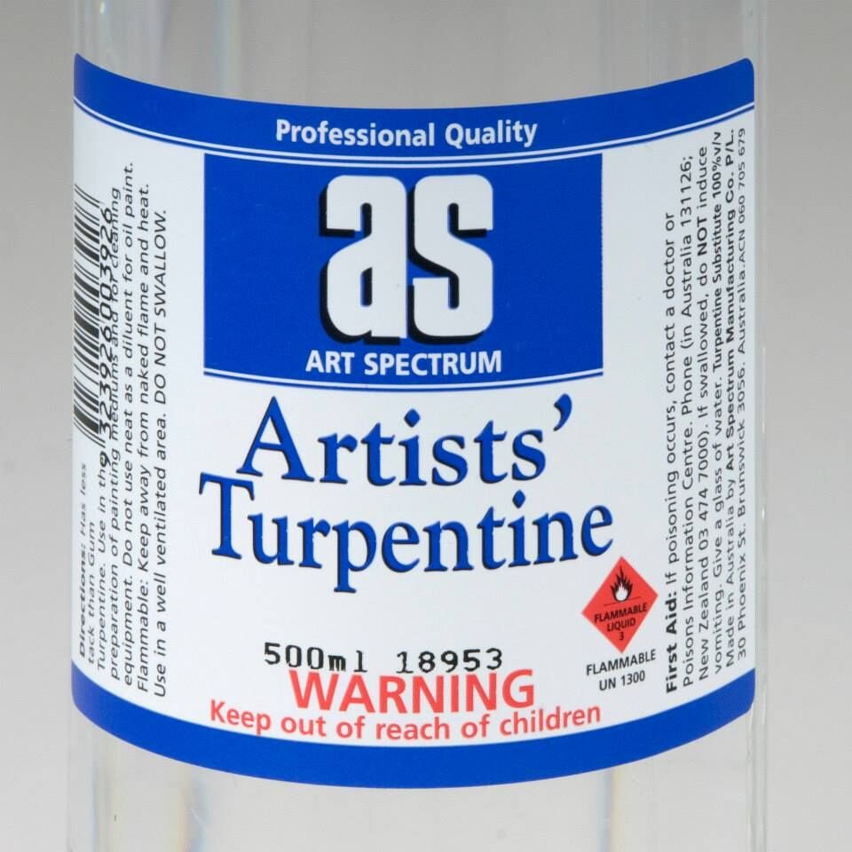 AS Artists' Turpentine 500ml - theartshop.com.au