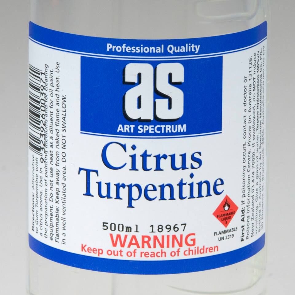 AS Citrus Turpentine 500ml - theartshop.com.au