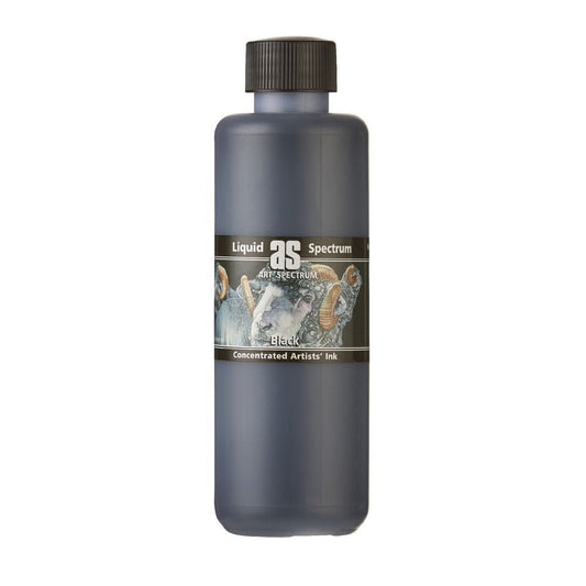 AS Liquid Spectrum Ink 250ml Black - theartshop.com.au