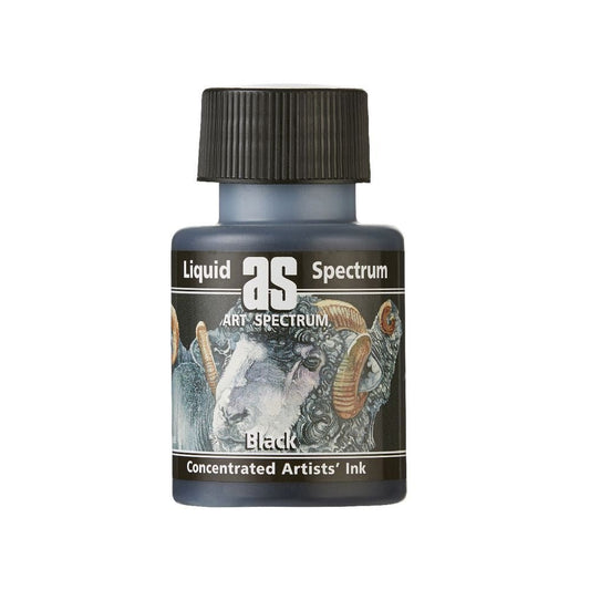 AS Liquid Spectrum Ink 50ml Black - theartshop.com.au