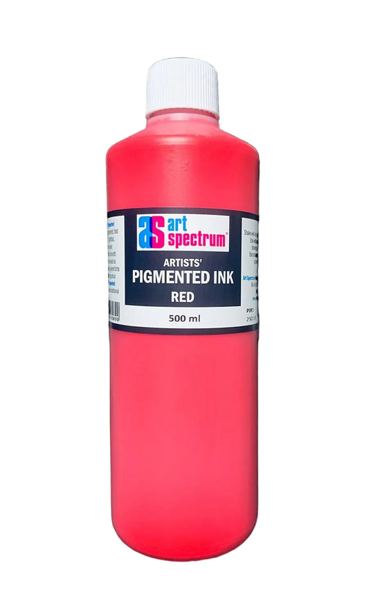 AS Pigmented Ink 500ml Red - theartshop.com.au