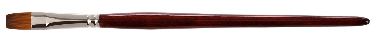 AS Synthetic Kolinsky Flat Short Handle Size 18 - theartshop.com.au