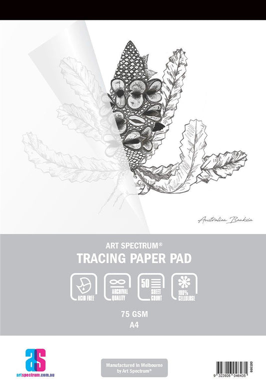 AS Tracing Pad A4 75gsm - 50 Sheets - theartshop.com.au