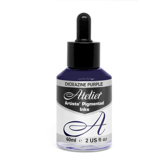 Atelier Artist Pigmented Ink 60ml Dioxazine Purple - theartshop.com.au