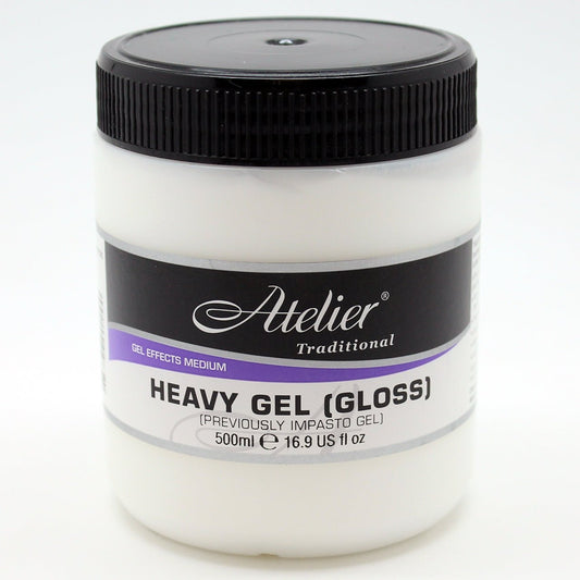 Atelier Interactive Heavy Gel Gloss (Impasto Gel) 500ml - theartshop.com.au