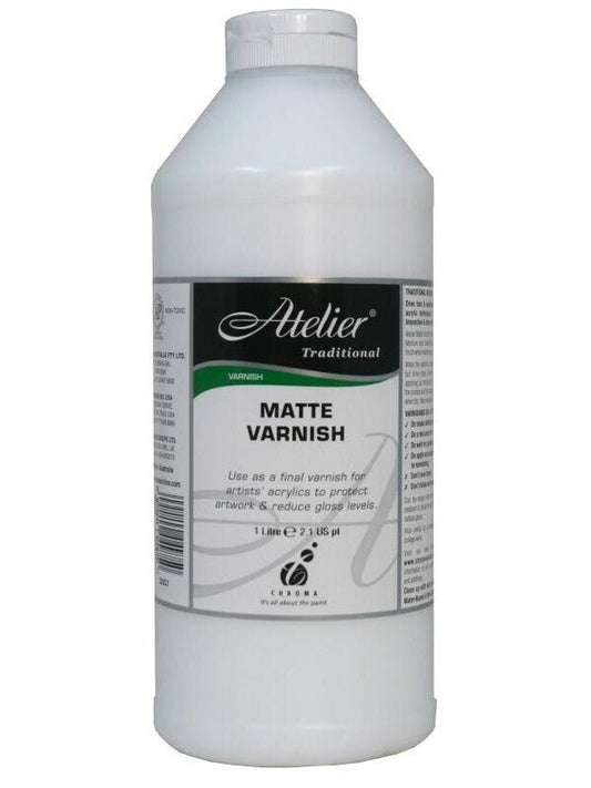 Atelier Interactive Matte Varnish 1 Litre - theartshop.com.au