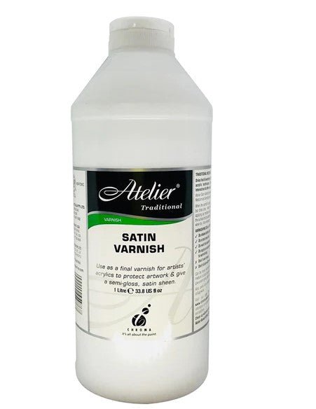 Atelier Interactive Satin Varnish 1 Litre - theartshop.com.au