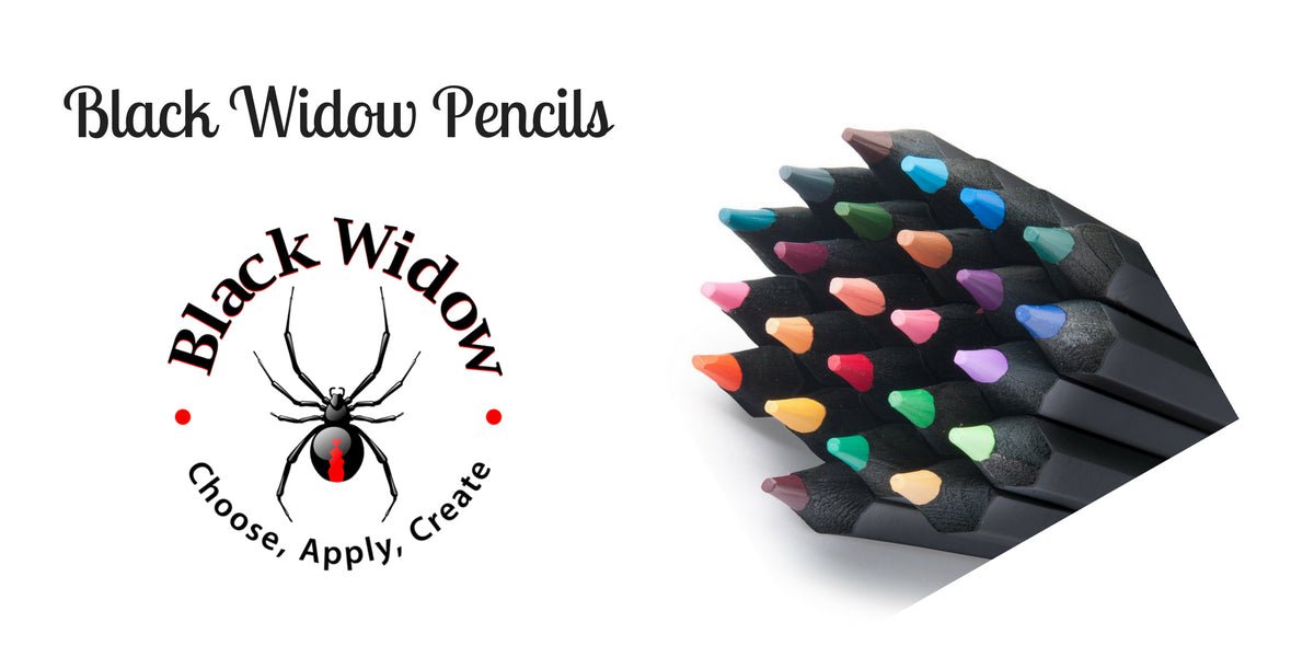 Black Widow Pencils Tin 24 Red Back - theartshop.com.au