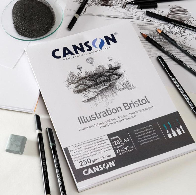 Canson Illustration Bristol Pad 250gsm A3 - theartshop.com.au