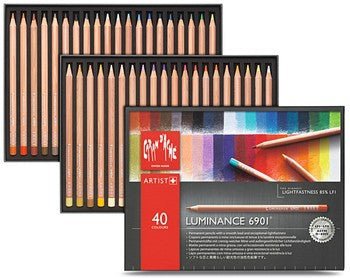 Caran d'Ache Luminance Pencils Set 40 - theartshop.com.au