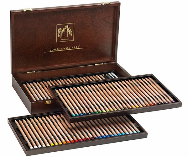 Caran d'Ache Luminance Wooden Box 84 - theartshop.com.au