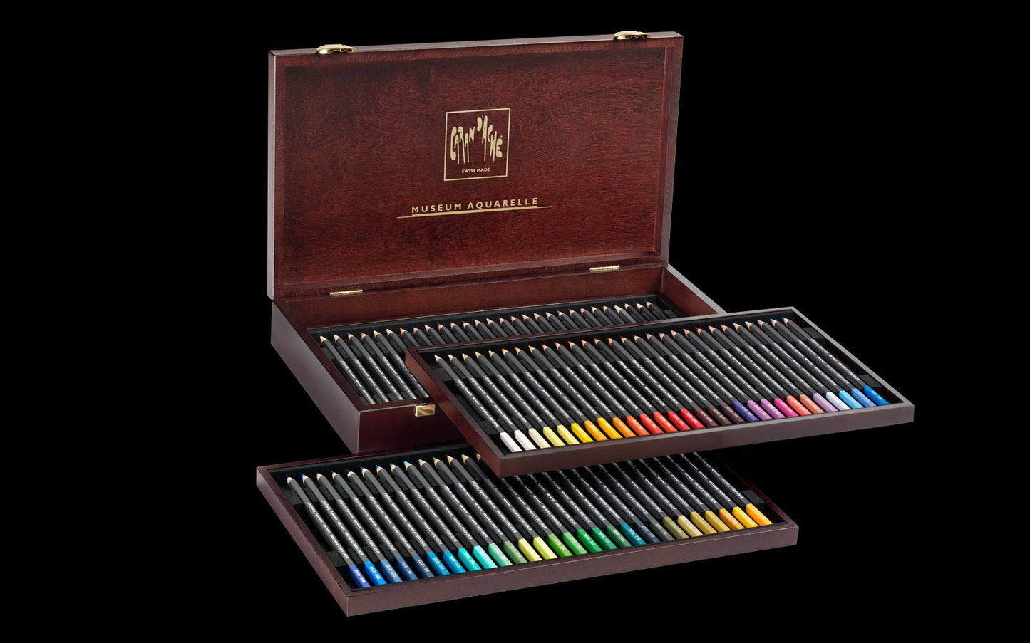 Caran d'Ache Museum Wooden Box Set 80 - theartshop.com.au