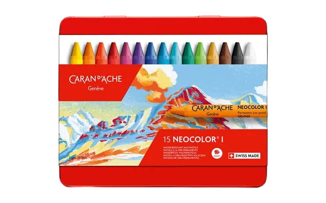 Caran d'Ache Neocolor I Tin 15 - theartshop.com.au
