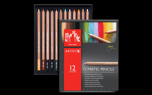 Caran d'Ache Pastel Pencil Set 12 - theartshop.com.au