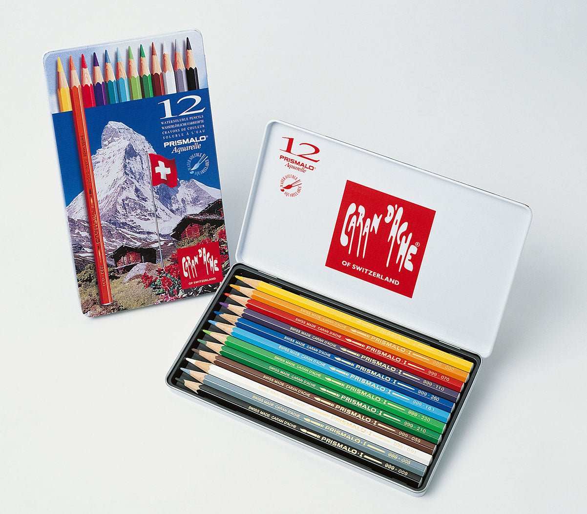 Caran d'Ache Prismalo Tin 12 - theartshop.com.au