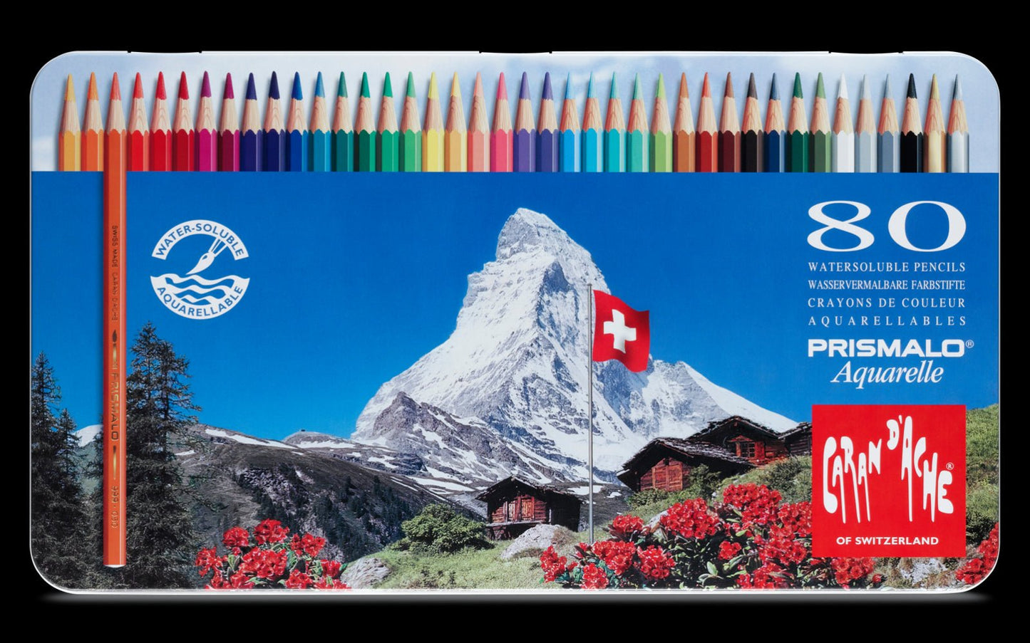 Caran d'Ache Prismalo Tin 80 - theartshop.com.au