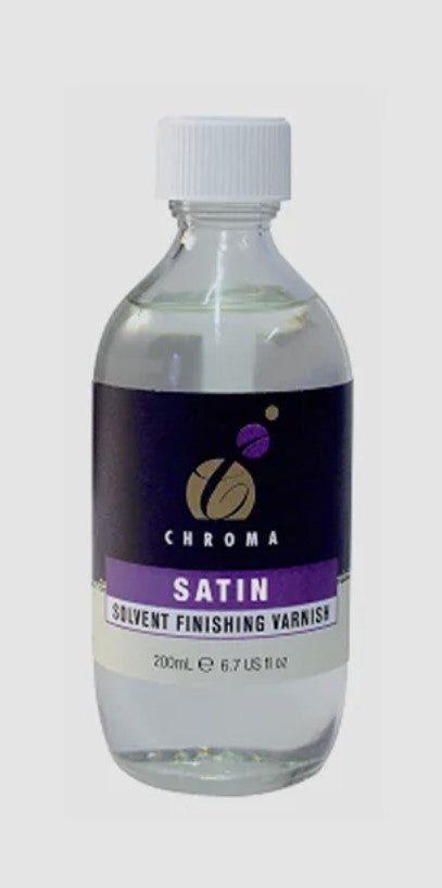Chroma Satin Solvent Varnish 200ml - theartshop.com.au