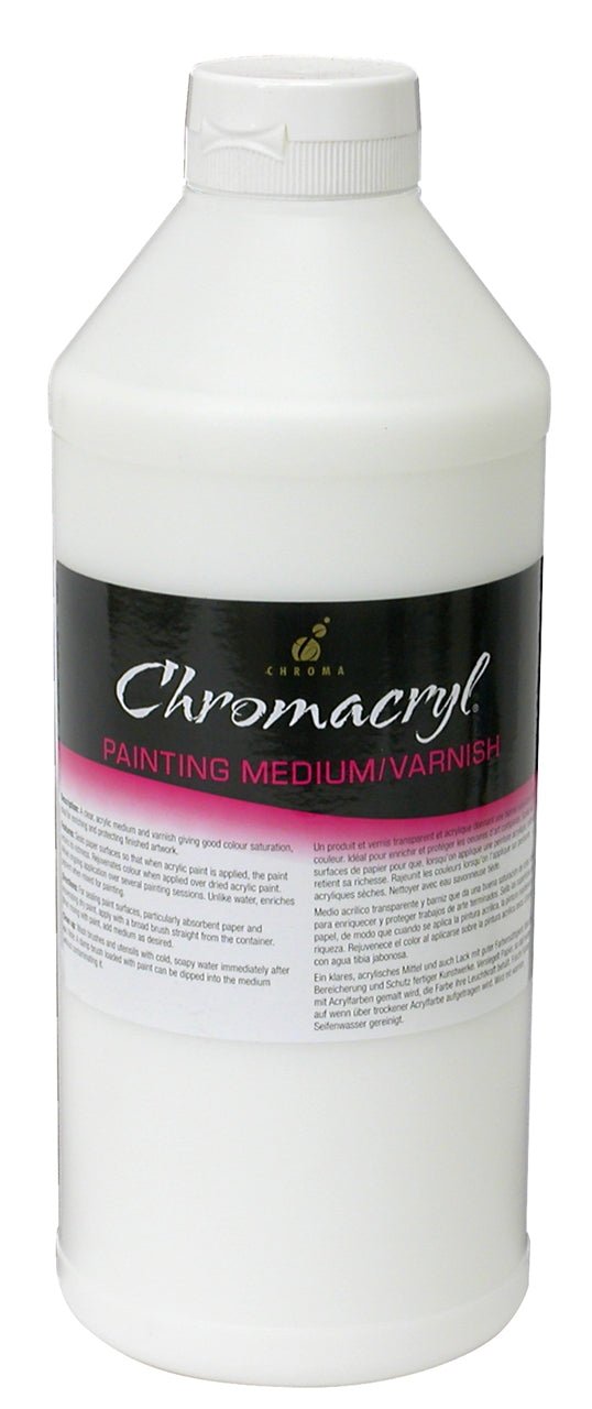 Chromacryl Painting Medium Varnish 1 Litre - theartshop.com.au
