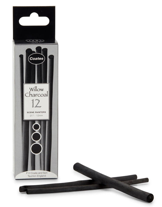 Coates Charcoal Scene (7-12mm) Box 12 Assorted - theartshop.com.au