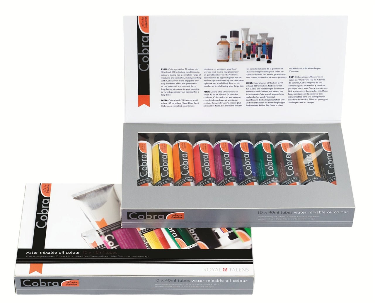 Cobra Water Mixable Oil 10 x 40ml - theartshop.com.au