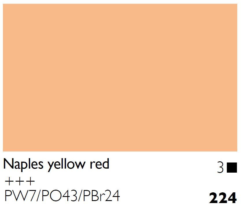 Cobra Water Mixable Oil 40ml 224 Naples Yellow Red - theartshop.com.au