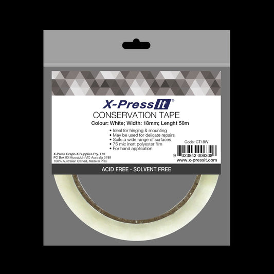 Conservation Tape Clear 18mm x 50m - theartshop.com.au