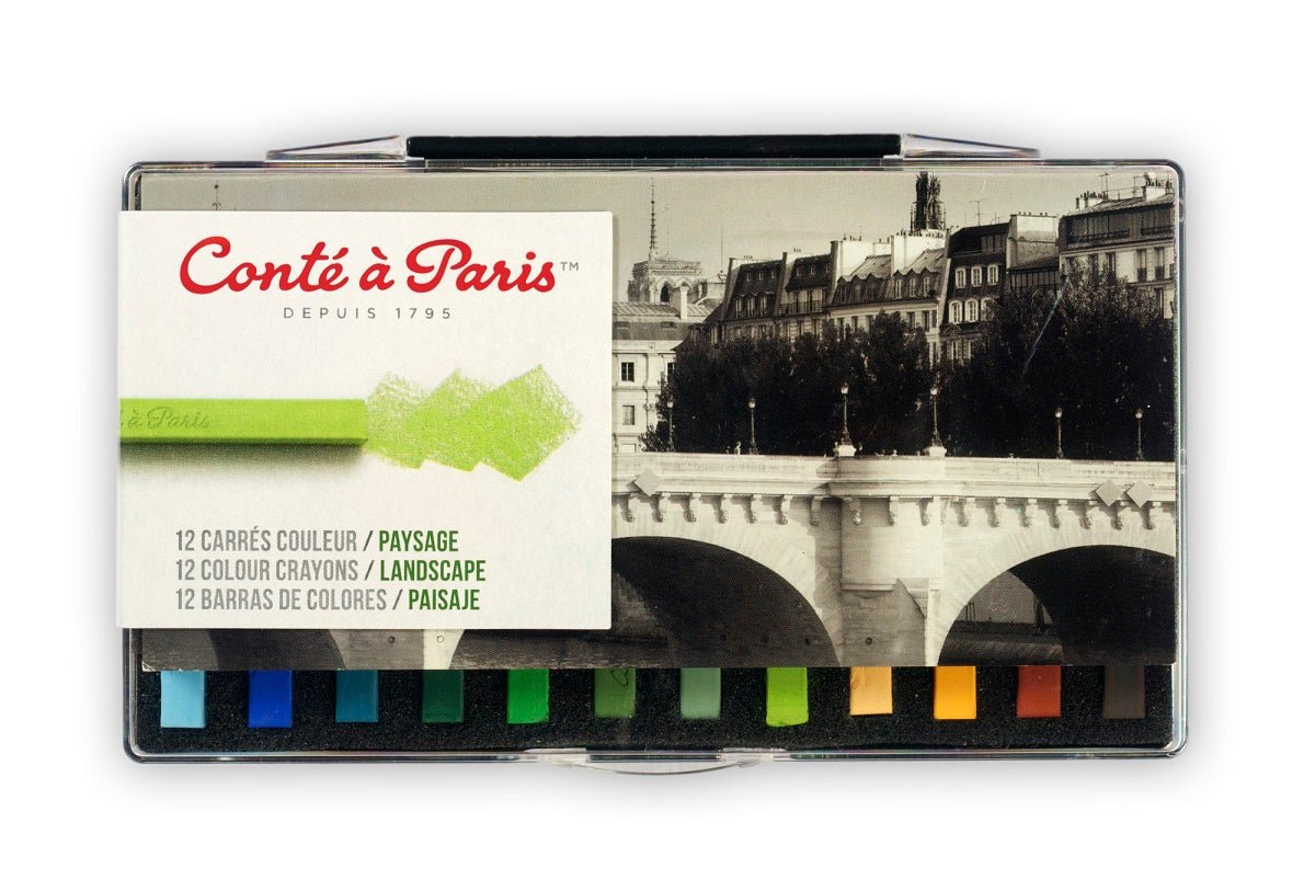 Conte Crayon Landscape Colours - Set 12 - theartshop.com.au