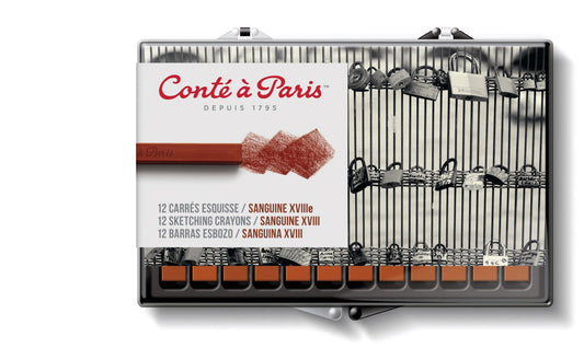Conte Crayon Sketch Sanguine - Set 12 - theartshop.com.au