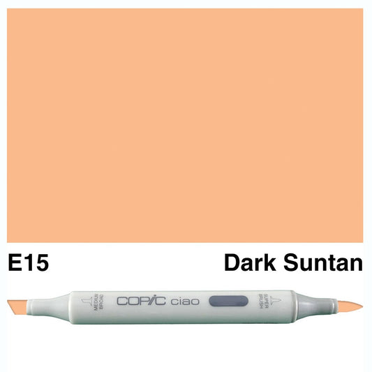 Copic Ciao E15 Dark Suntan - theartshop.com.au