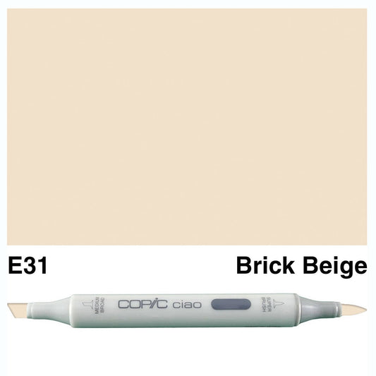 Copic Ciao E31 Brick Beige - theartshop.com.au