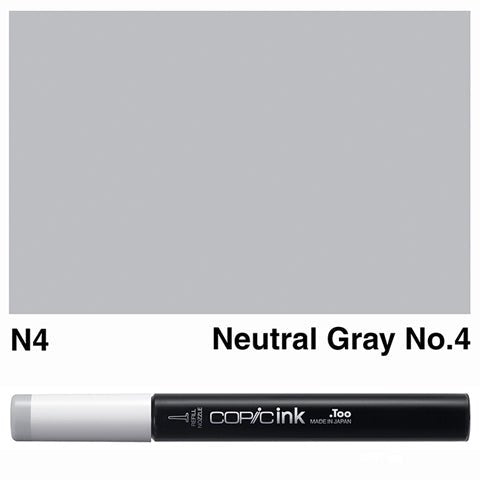 Copic Ink 12ml N4 Neutral Gray No.4 - theartshop.com.au