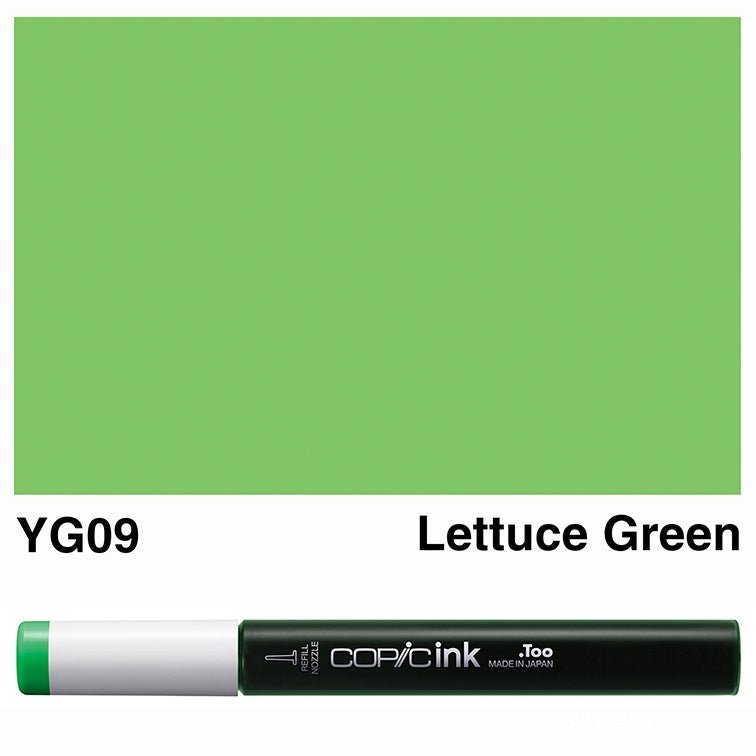 Copic Ink 12ml YG09 Lettuce Green - theartshop.com.au