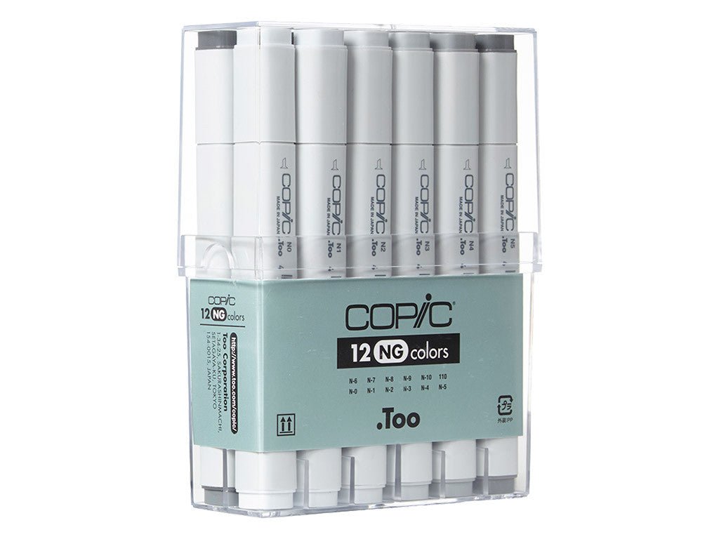 Copic Marker Set 12 Neutral Grey - theartshop.com.au